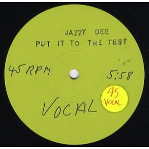 【レコード】JAZZY DEE - PUT IT TO THE TEST 12&quot; US 1983年リ...