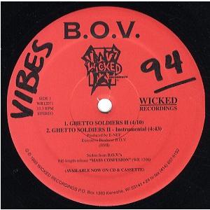 洋楽 G-RAP GHETTO SOLDIERS (12') レコード】B.O.V. - YOUR OWN RISK / GHETTO SOLDIERS II 12