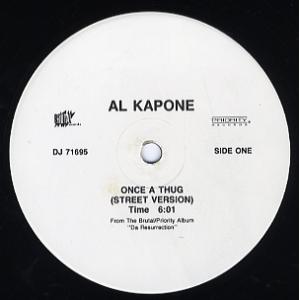 【レコード】AL KAPONE feat Taylor Boy - ONCE A THUG 12" US 1996年リリース