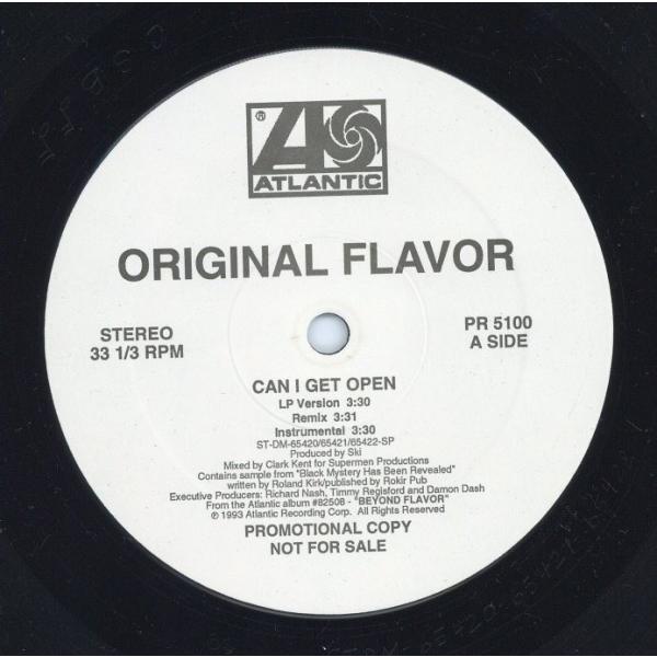 【レコード】ORIGINAL FLAVOR feat Jay-Z - CAN I GET OPEN ...