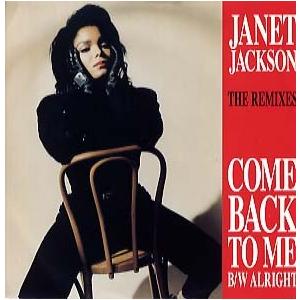 【レコード】JANET JACKSON - COME BACK TO ME / ALRIGHT (UK) 12