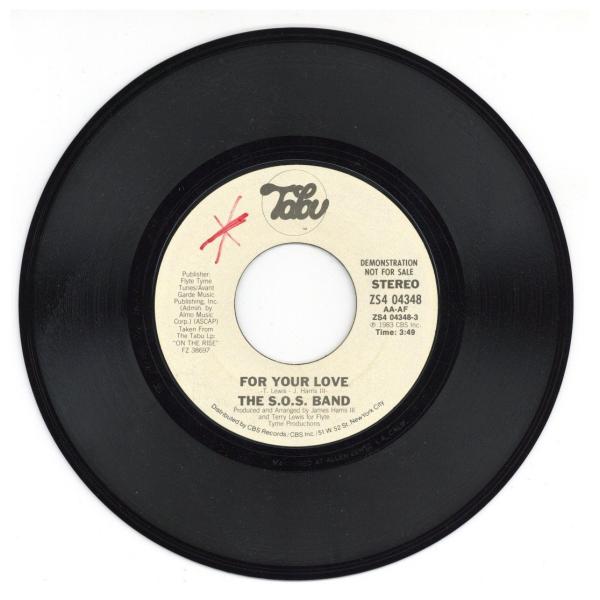 【レコード】THE S.O.S. BAND - FOR YOUR LOVE-PROMO (7inch...