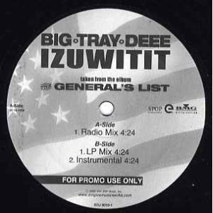 【レコード】BIG TRAY DEEE - IZ U WIT IT 12" US 2002年リリース