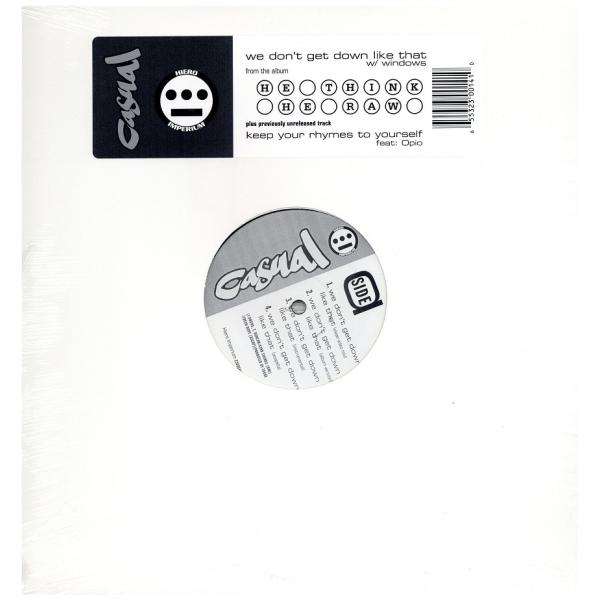【レコード】CASUAL - WE DON'T GET DOWN LIKE 12" US 2002年...