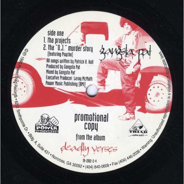 【レコード】GANGSTA PAT - Tha Projects / Tha O.J. Murder...