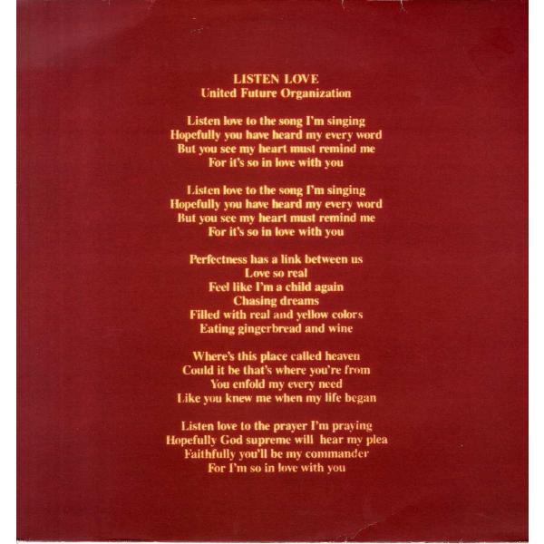 【レコード】UNITED FUTURE ORGANIZATION - LISTEN LOVE 12"...