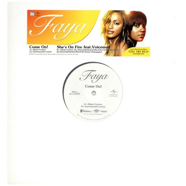 【レコード】FAYA feat VOICE MAIL - COME ON / SHES ON FIR...