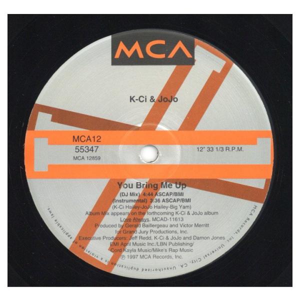 【レコード】K-CI &amp; JOJO - YOU BRING ME UP 12&quot; US 1997年リリ...