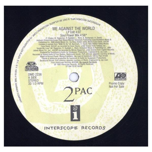 【レコード】2PAC - ME AGAINST THE WORLD (SOUL POWER MIX)...