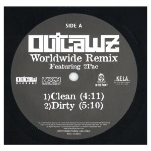 【レコード】OUTLAWZ feat 2PAC - WORLDWIDE (REMIX) (RE) 12" US｜freaksrecords-2