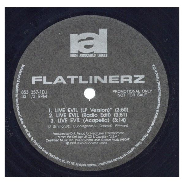 【レコード】FLATLINERZ - LIVE EVIL / RIVAZ OF RED (PROMO...