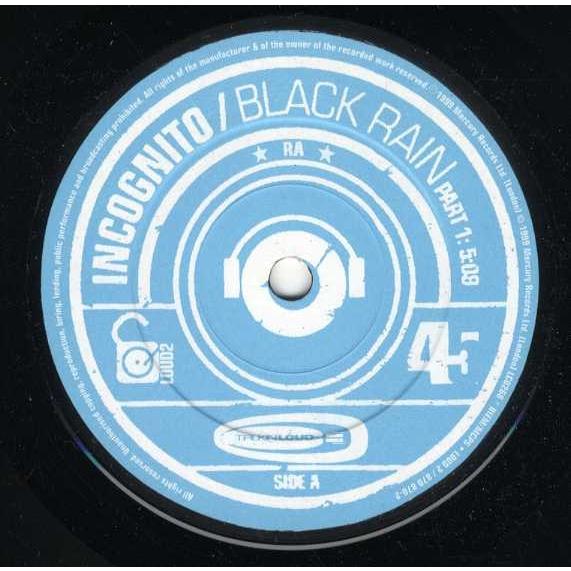 【レコード】INCOGNITO - BLACK RAIN 7" UK 1999年リリース