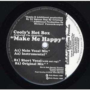 COOLY'S HOT BOX - MAKE ME HAPPY (UK PROMO) 12 UK 1998年リリース