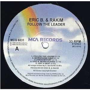 レコード】ERIC B & RAKIM - FOLLOW THE LEADER (WHITE) LP UK 1999年