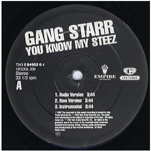 【レコード】GANG STARR - YOU KNOW MY STEEZ (RE) 12&quot; UK 1...