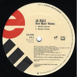 【レコード】JA RULE - HOW MANY WANNA 12" US 2000年リリース