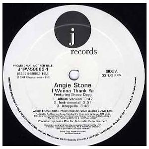 【レコード】ANGIE STONE feat Snoop Dogg - I WANNA THANK ...