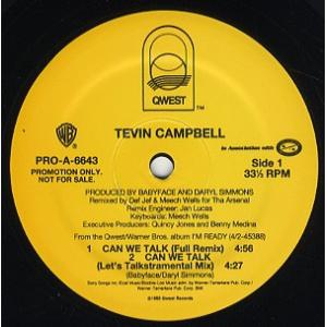 TEVIN CAMPBELL - CAN WE TALK (REMIX) (黄色ラベル) (RE) 12 UK