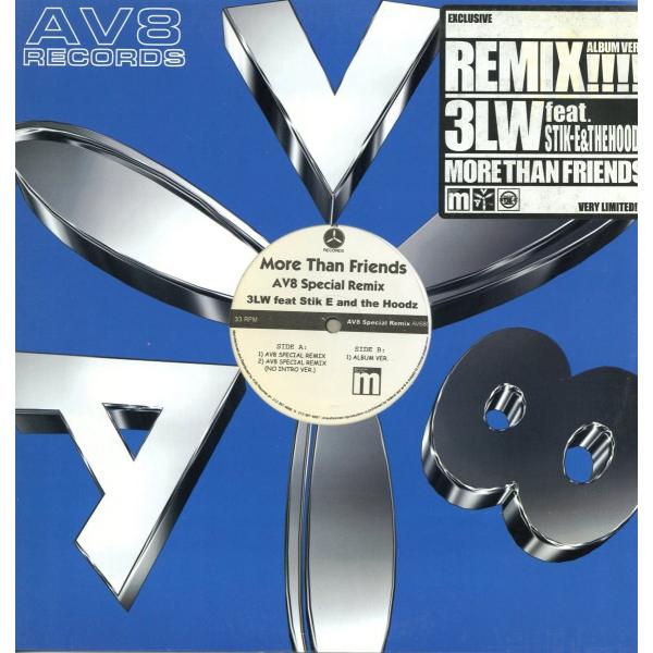 【レコード】3LW feat STIK E &amp; THE HOODS - MORE THAN FRIE...