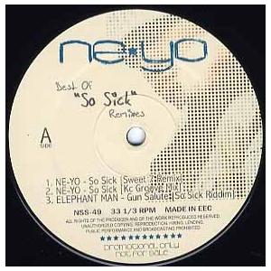 レコード】NE-YO - BEST OF SO SICK REMIXES EP JAPAN 2007年