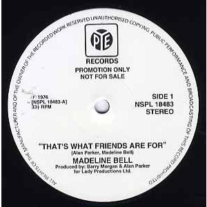 【レコード】MADELINE BELL - THAT'S WHAT FRIENDS ARE FOR ...