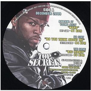 【レコード】50 Cent / Smokey  ft Flo Rida & Git Fresh - Do You Think About Me / What Girls Like (Top Secret December 2009) EP US 2009年リリース