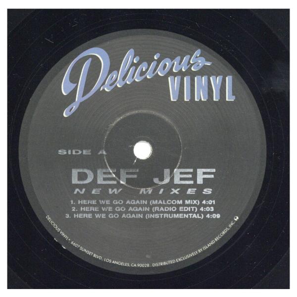 【レコード】DEF JEF - HERE WE GO AGAIN (MALCOM MIX) 12" ...