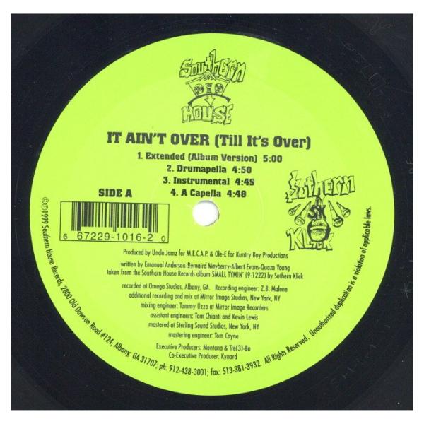 【レコード】SOUTHERN KLICK / JOINT CUSTODY - IT AIN'T OV...