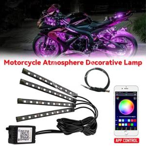 【並行輸入品】防水RGBLEDカーライト 4in 1 12 V 装飾ライト フレキシブルストリップラ...