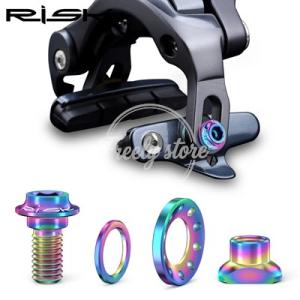 【並行輸入品】16 ピース/バッグ RISK チタン合金ロードバイクキャリパー C ブレーキシュー固...