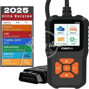 【並行輸入品】車用OBD2スキャナー診断ツールV318多言語対応OBDII車電圧テスターエンジン故障...