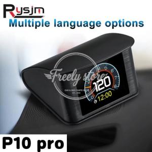 【並行輸入品】OBDII スマートデジタルメーター P10 PRO OBD2 ヘッドアップディスプレ...