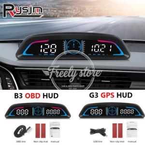 【並行輸入品】HDスマートカーhud gpsスピードメーターobd b3/gps g3デジタルヘッド...