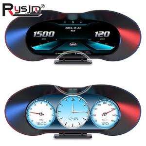 【並行輸入品】P5 HUD OBD2/GPS 車 ヘッドアップディスプレイ スピードメーター 自動表...
