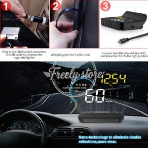 【並行輸入品】車 OBD2 GPS デュアルシステム HUD M12 ヘッドアップディスプレイ オン...