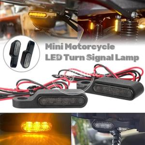 【並行輸入品】12V レトロバイク LED ウィンカーランプ高輝度フラッシャーインジケーターライトハ...