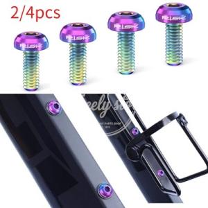 【並行輸入品】2/4 個 M5x12mm パンヘッドチタンネジ自転車ウォーターボトルケージマウントボ...
