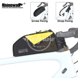 【並行輸入品】Rhinowalk自転車トップチューブバッグ 防水1.2L グラベルバイク用フロントフレームバッグ ネジ固定式 バイクパッキングツーリング用キャリアバッ