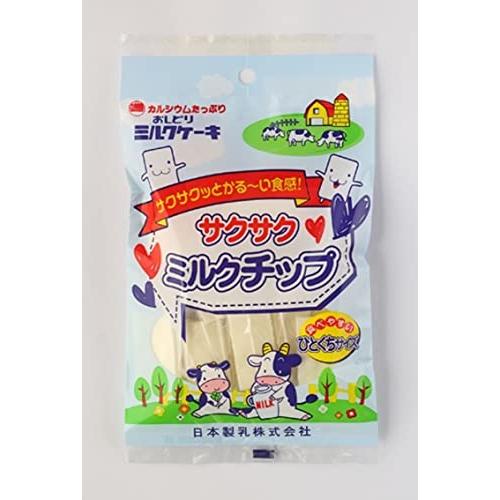 日本製乳 おしどりサクサクミルクチップ ミルク 38g×10袋