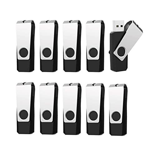 RAOYI USBメモリ8GB USB2.0 10個セット フラッシュドライブ 回転式 まとめ買い ...