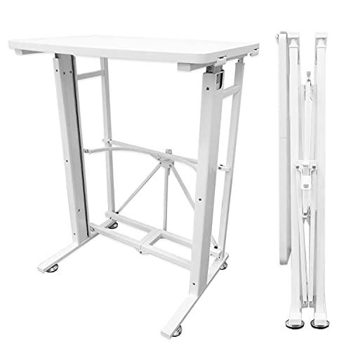 E-WIN スタンディングデスク 昇降デスク 折りたたみ キャスター付き 簡単 幅58cm×奥行40...