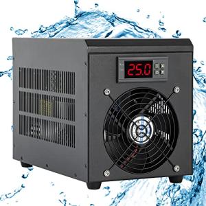 Poafamx 水槽クーラー 15-40℃調整可能 60L 冷却と加熱両用 ウォータークーラー 水冷設備 パイプ付き ウォーターポンプ付き 小型｜free-store78