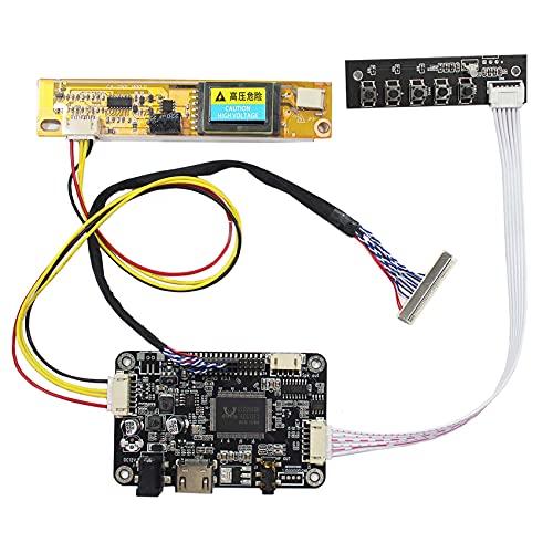 VSDISPLAY HDMI LCDコントローラ基板 LVDS 30pin 対応 15.6inch ...