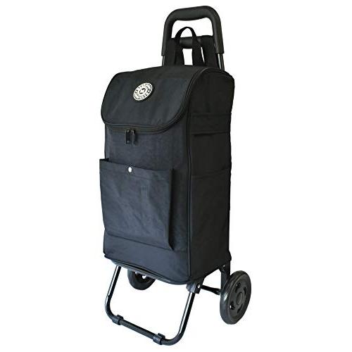 ショッピングカート 折り畳み 軽量 大容量 35L 保冷 保温 スーパー 買い物カート 階段 段差 ...