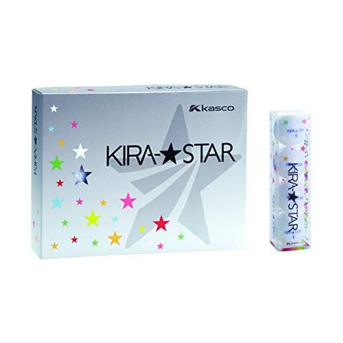 キャスコ(Kasco) ゴルフボール KIRA STAR2 キラスター2N ホワイト ダース