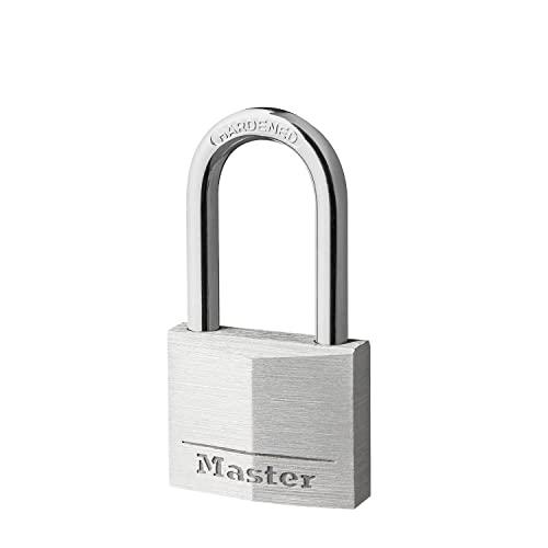 Master Lock (マスターロック) 南京錠 鍵式 耐久 耐食 軽量 本体幅40mm 吊高内径...