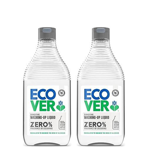 ECOVER(エコベール) ゼロ 本体 (無香料・無着色) 450ml×2個 手に優しい 植物由来 ...