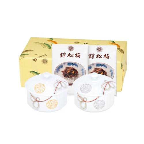 錦松梅 有田焼容器入（佃煮ふりかけ80g×2袋）