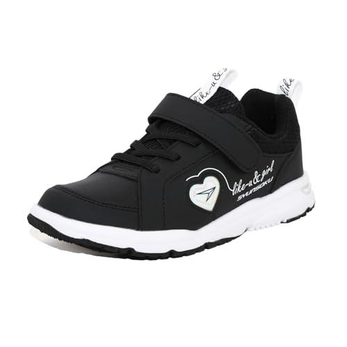 シュンソク スニーカー キッズ 男の子 女の子 白 黒 子供靴 軽量 19~25cm 2E LEJ ...