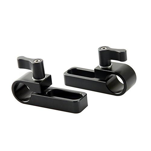 NICEYRIG ロッドクランプ 汎用 15mmロッドクランプ シングルロッドクランプ 脱落防止 長...